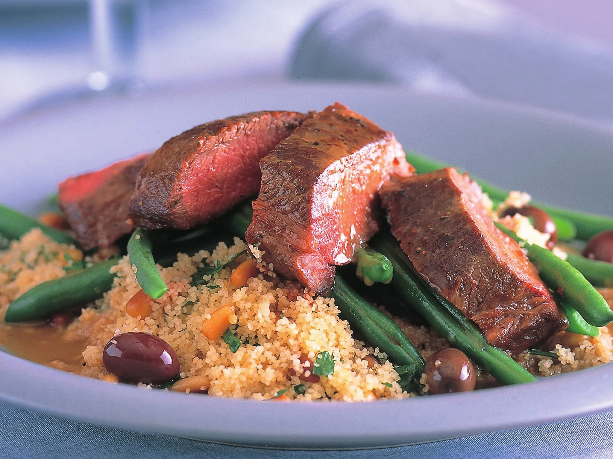 Lemon and olive lamb with couscous