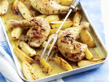 ROASTED GARLIC LEMON AND OREGANO CHICKEN