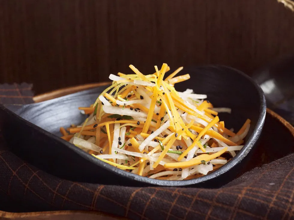 Daikon and carrot salad