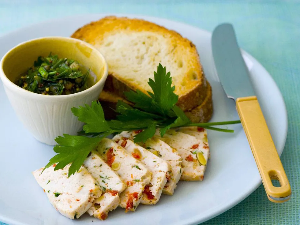 CHICKEN MEATLOAVES WITH SALSA VERDE