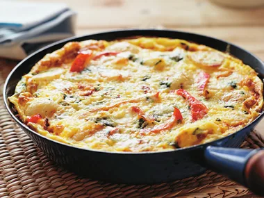 capsicum and potato frittata