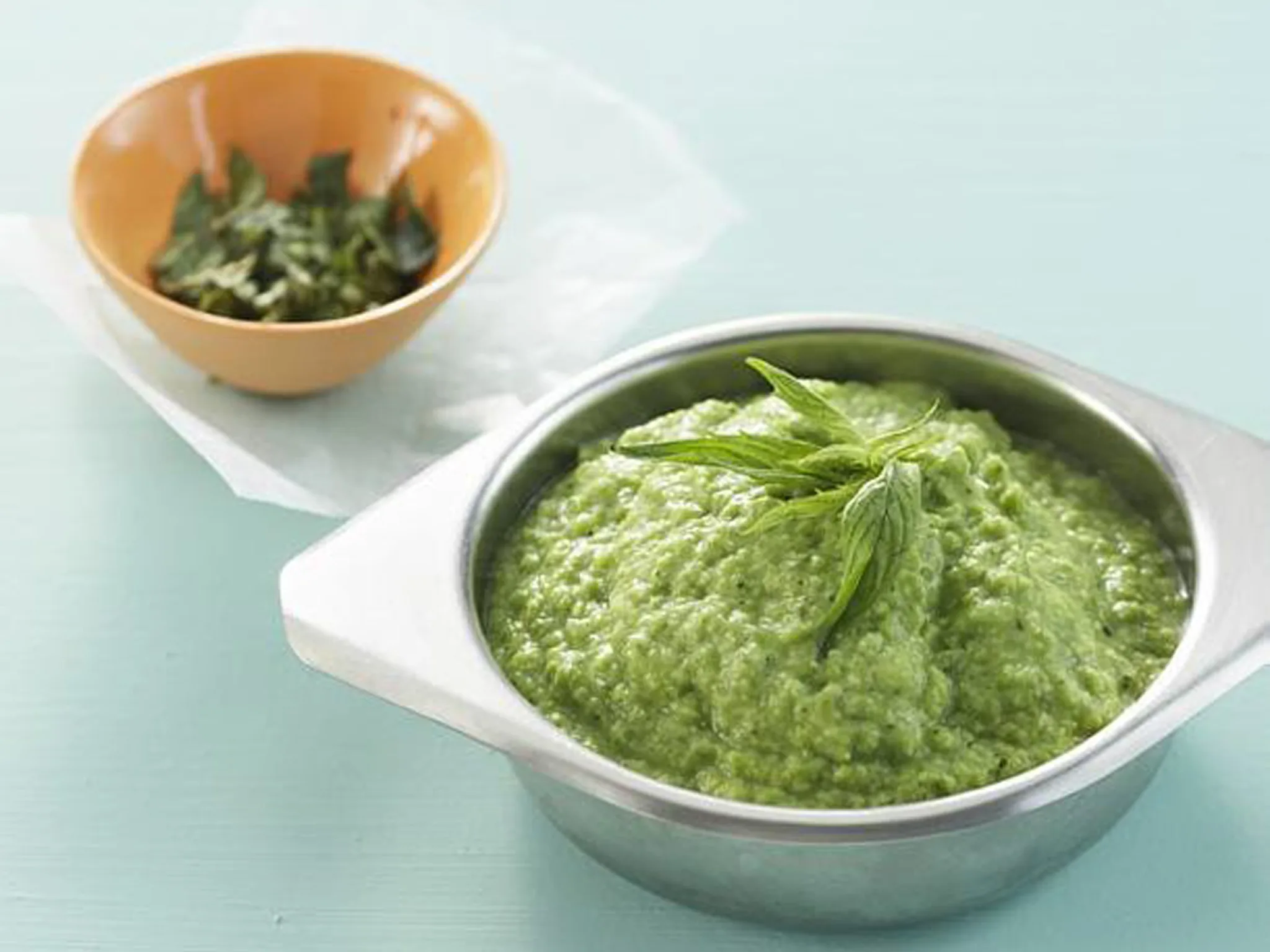 creamed mint peas