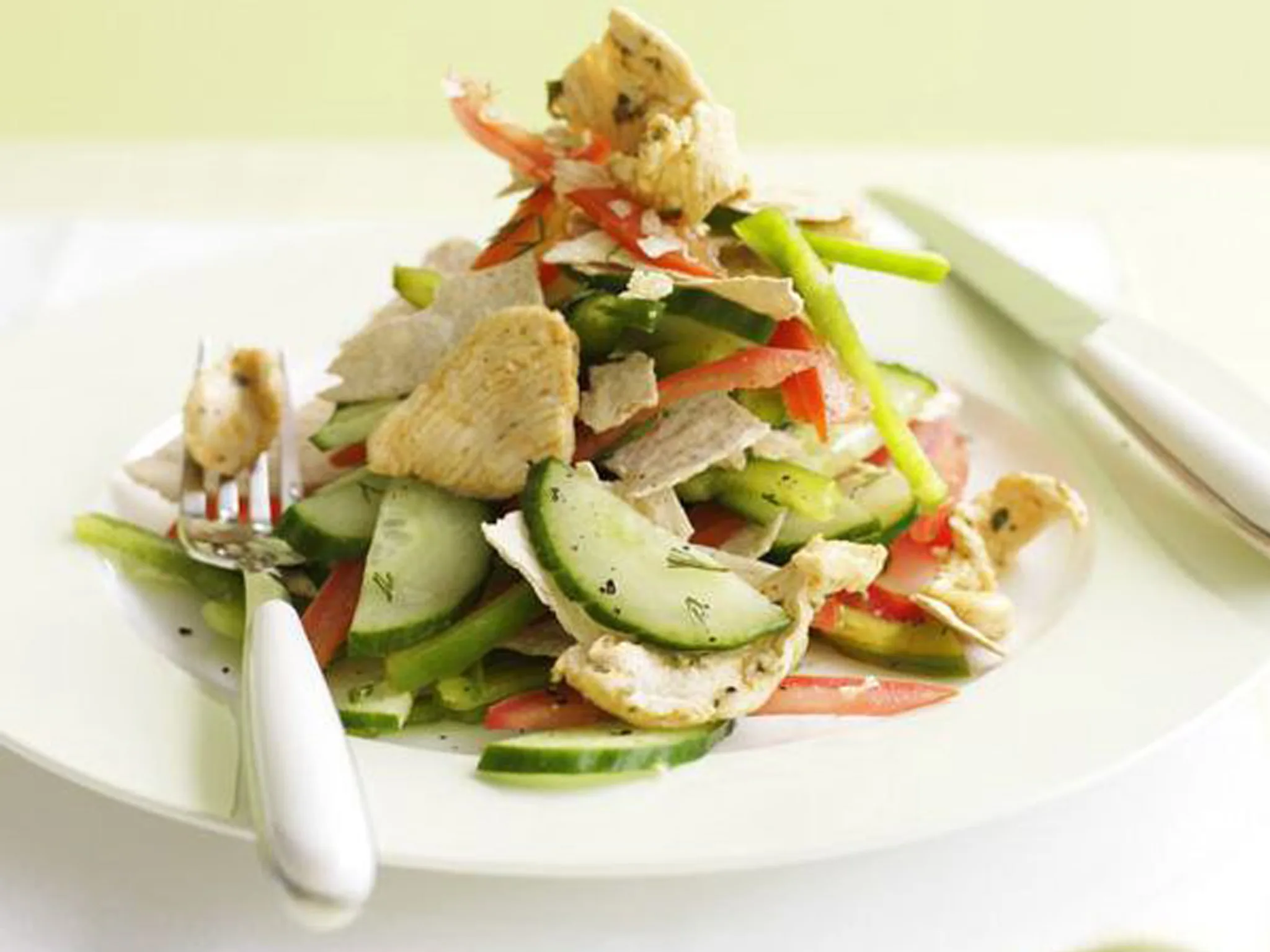 CHICKEN AND CUCUMBER SALAD