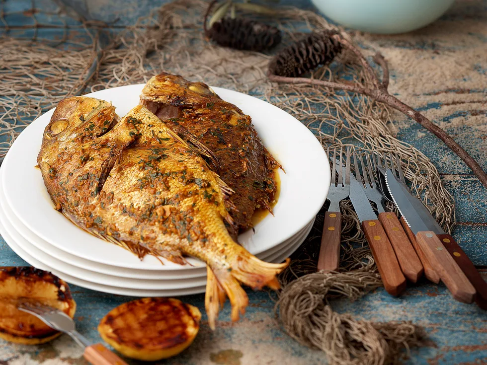 Crisp-skinned Thai chilli snapper