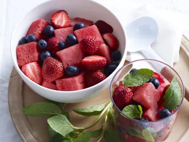watermelon and berry salad