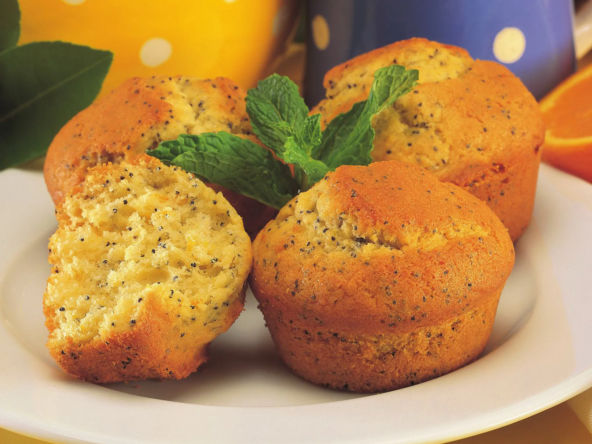 citrus poppyseed muffins