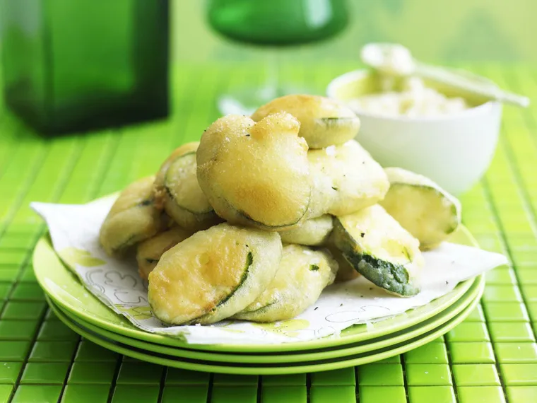 Zucchini fritters with skordalia