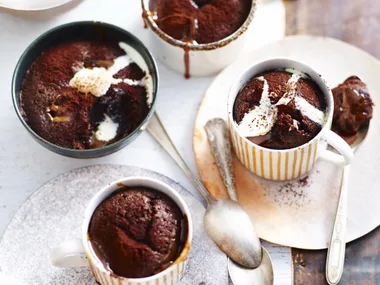 CHOCOLATE & CARAMEL PUDDINGS