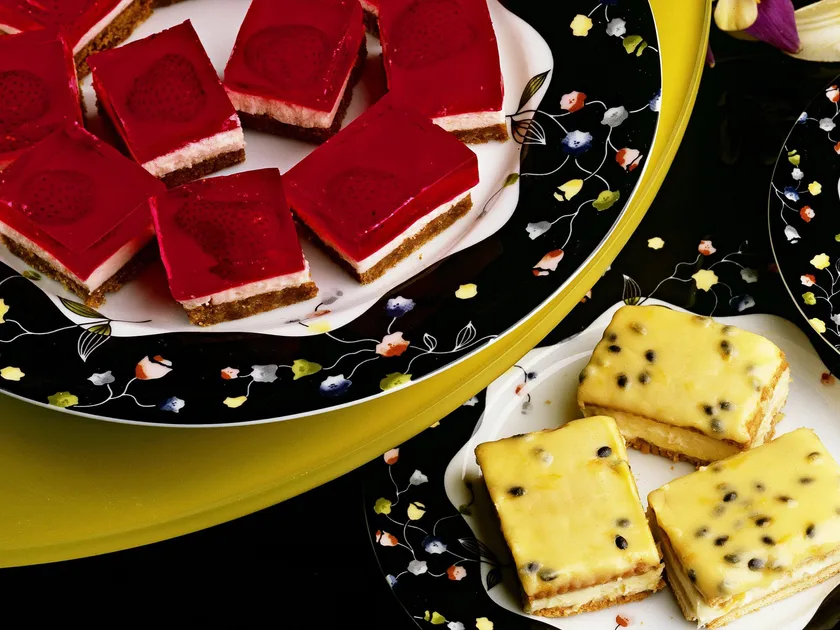 Easy Vanilla Slice with Passionfruit Icing