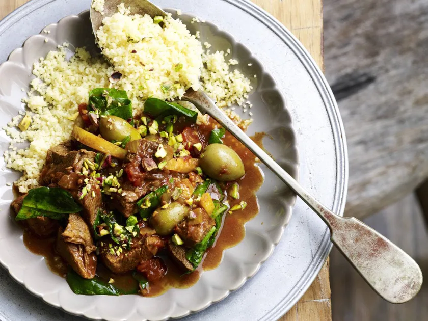 Beef tagine with spinach and olives | Women's Weekly Food