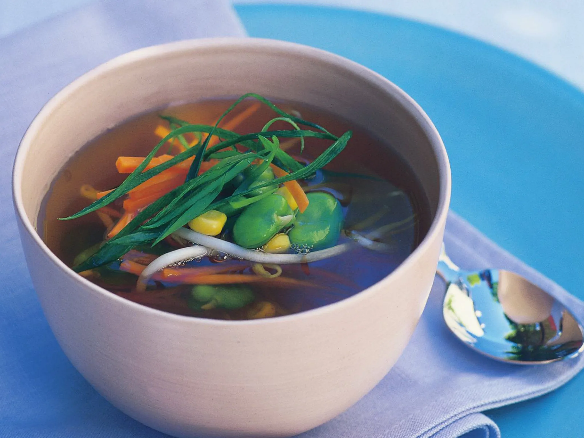 broad bean and corn soup