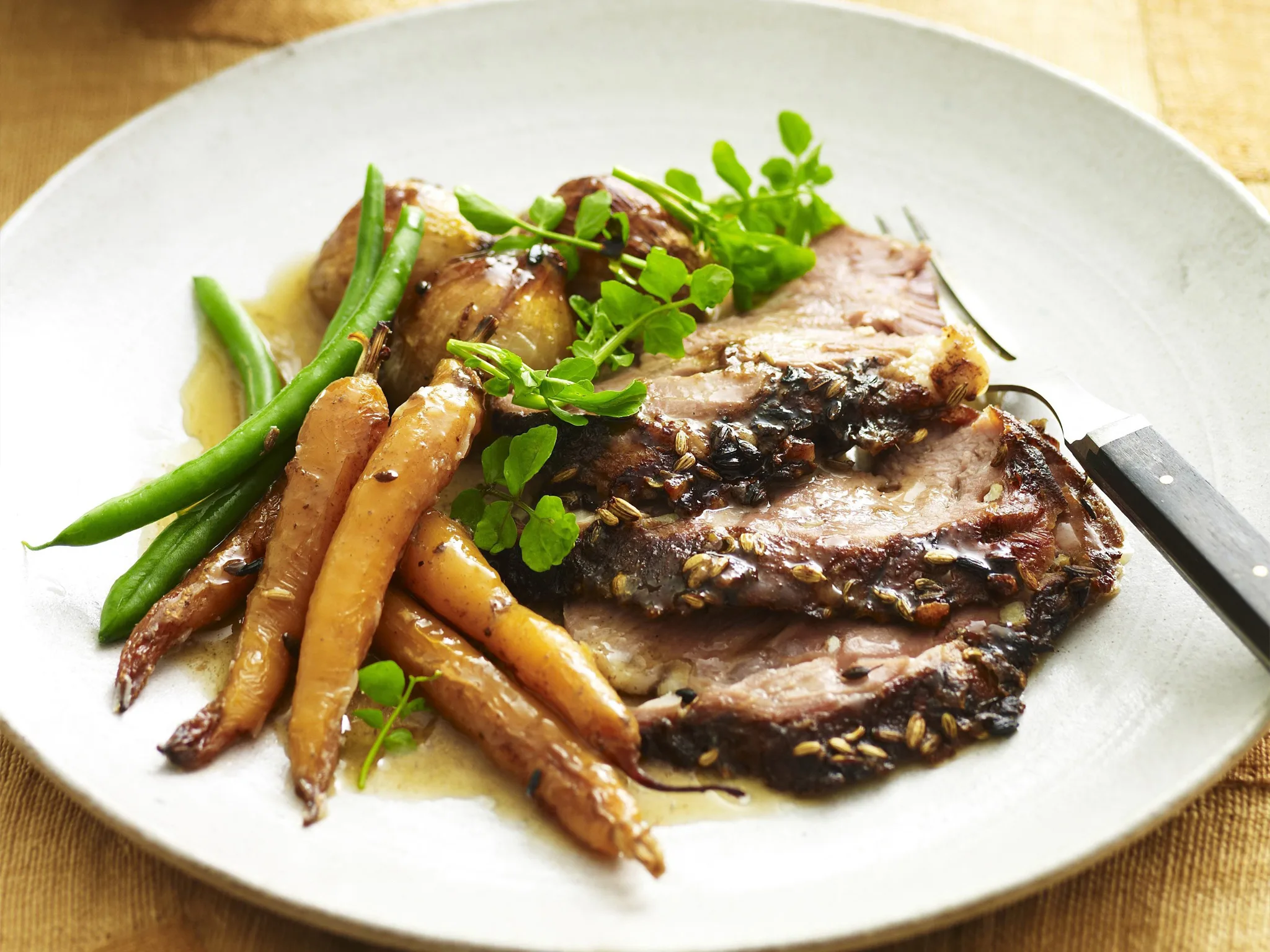 slow-roasted spiced lamb shoulder