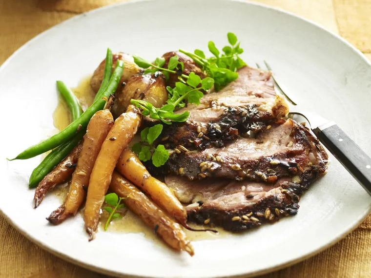 slow-roasted spiced lamb shoulder