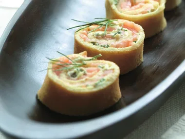 smoked salmon roulade