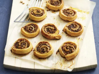 fetta and pine nut pinwheels