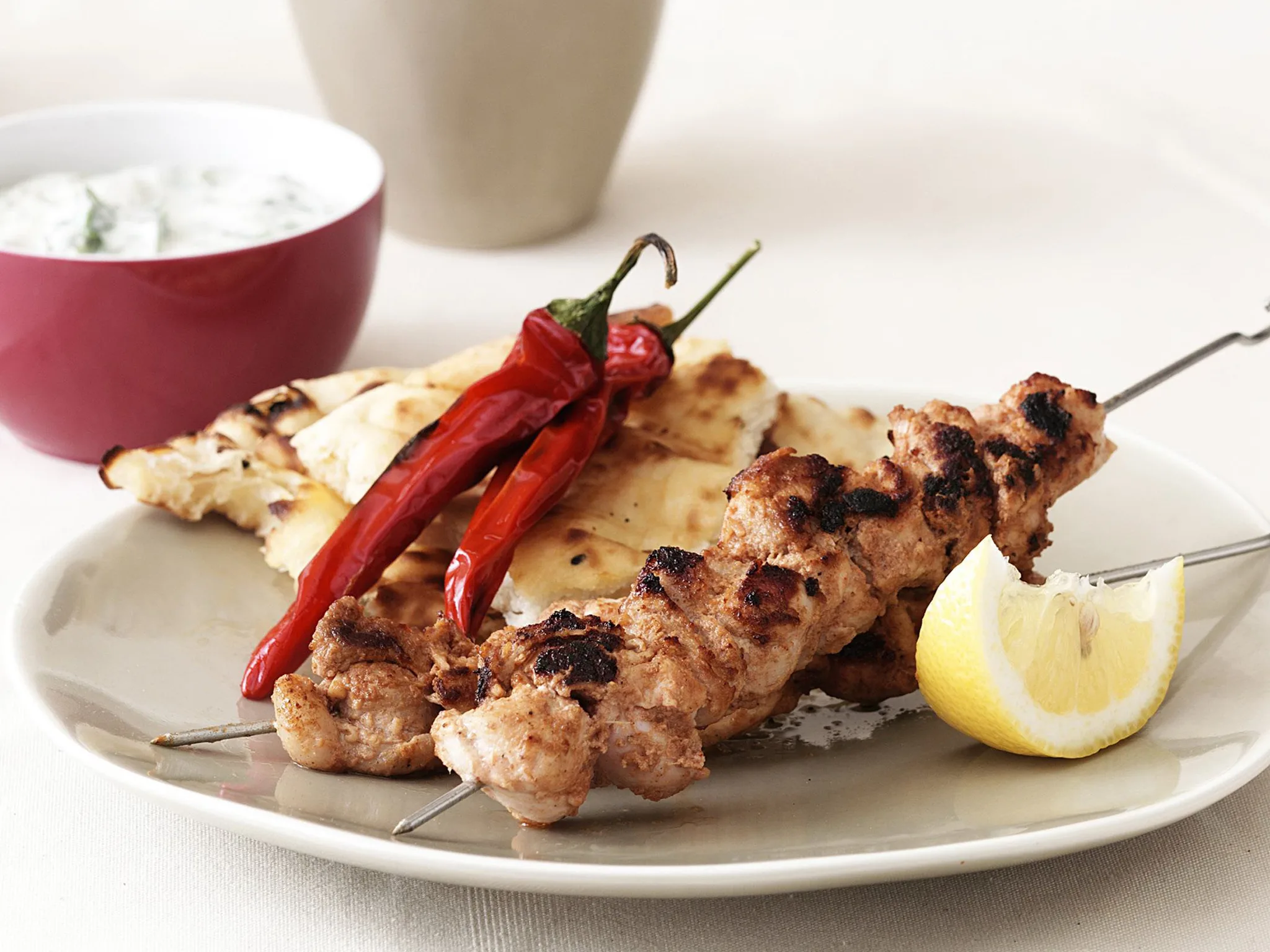 chicken tikka with raita