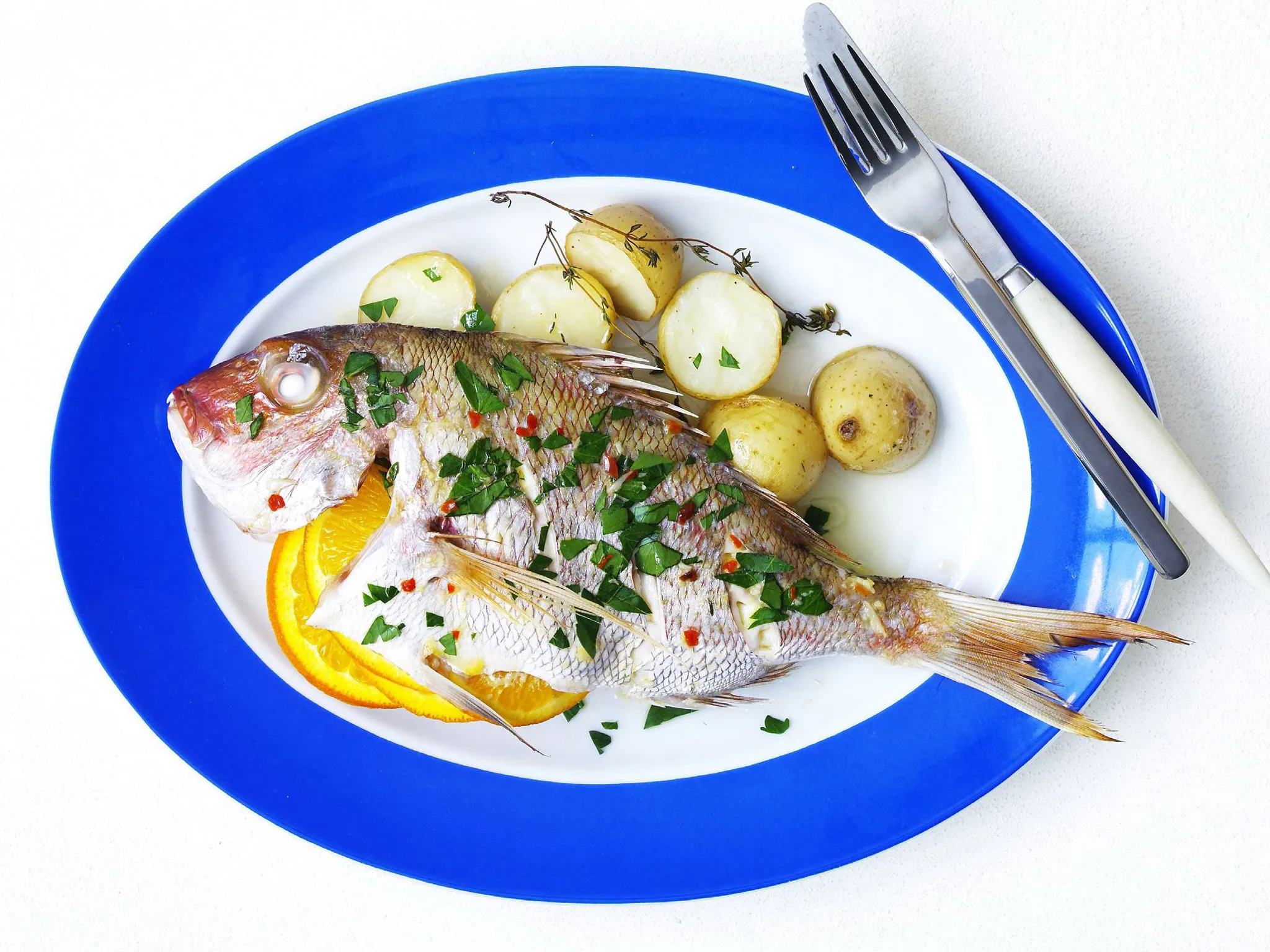 snapper with orange and thyme