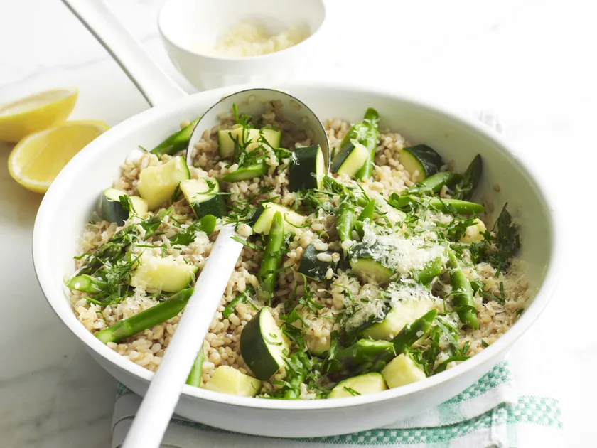 Asparagus and zucchini rice | Women's Weekly Food