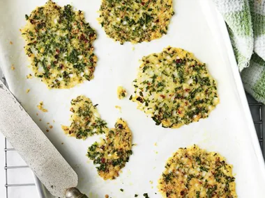 chilli parmesan wafers