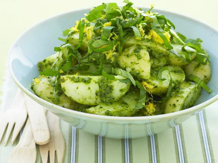 basil pesto potato salad