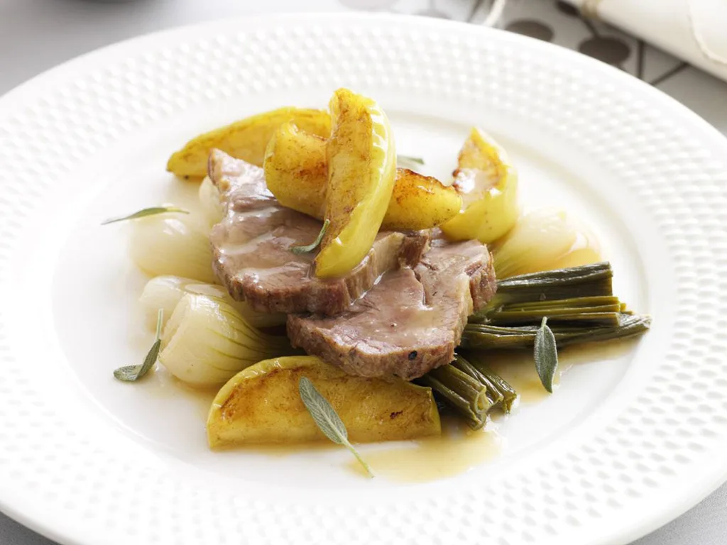 POT ROAST PORK WITH APPLE AND SAGE