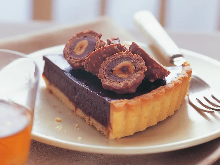 chocolate jaffa tart