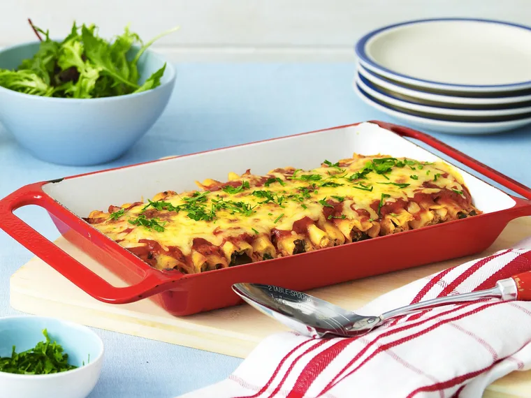 chicken, spinach and ricotta cannelloni