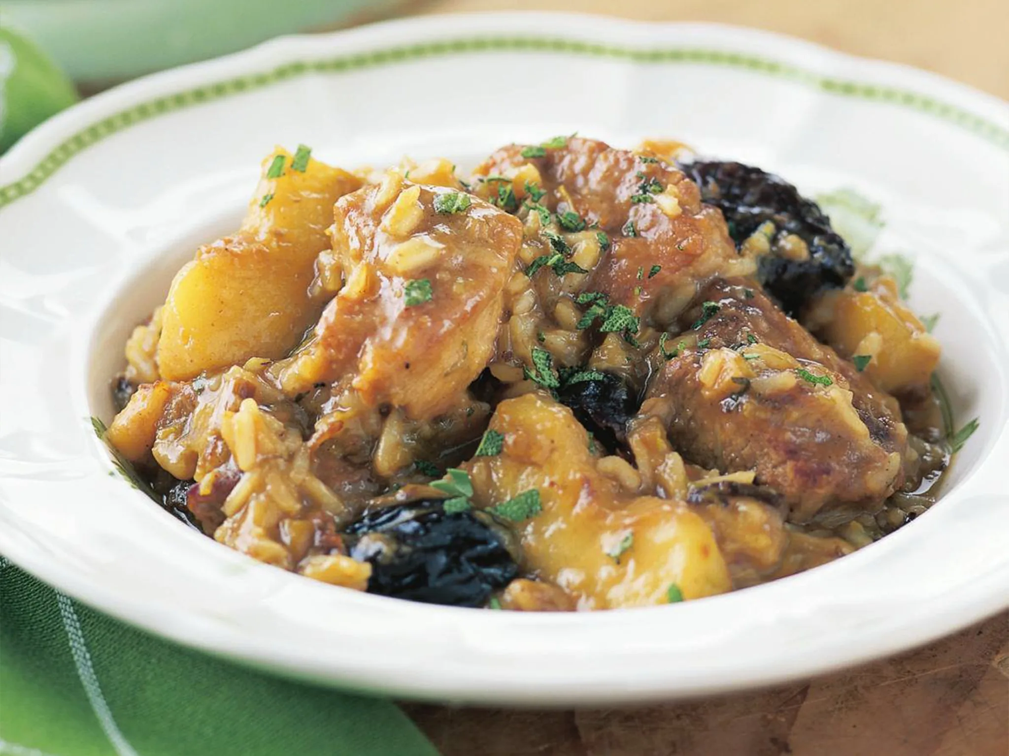 apple, pork and prune casserole