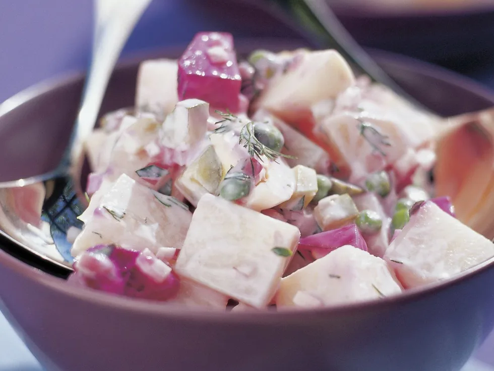 Potato and beetroot salad