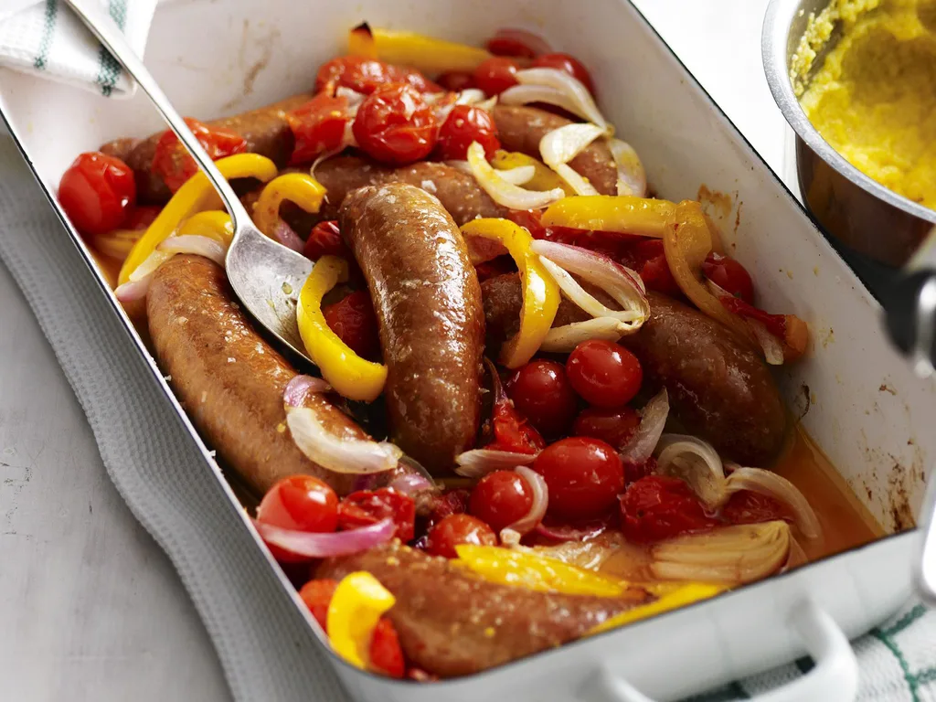 one-pan sausage bake