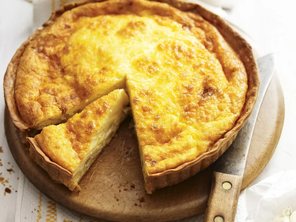 blue cheese quiche