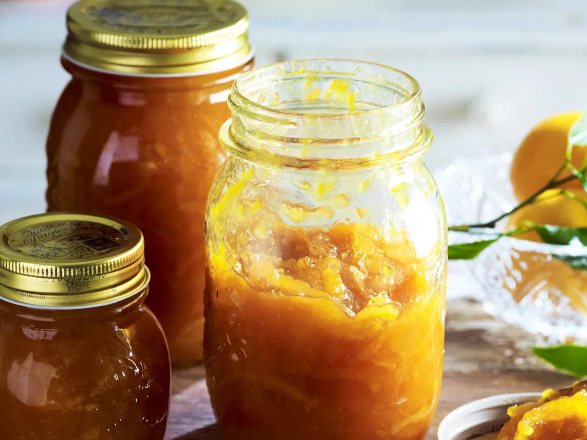 Mandarin and dried apricot jam-image