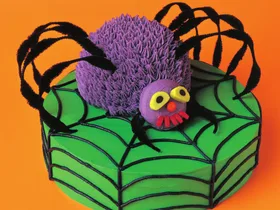 Creepy crawly spider cake