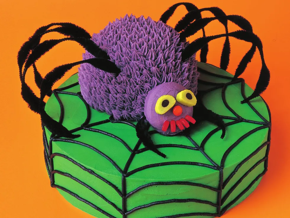 creepy crawly spider cake