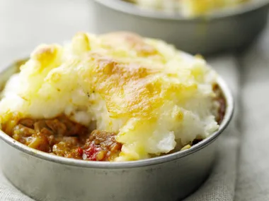 veal goulash and potato pies