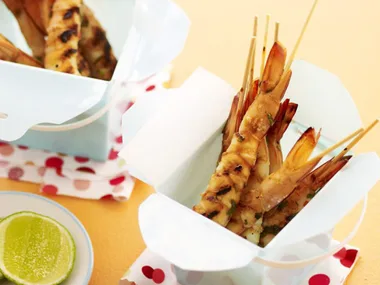 sweet chilli and coriander prawns