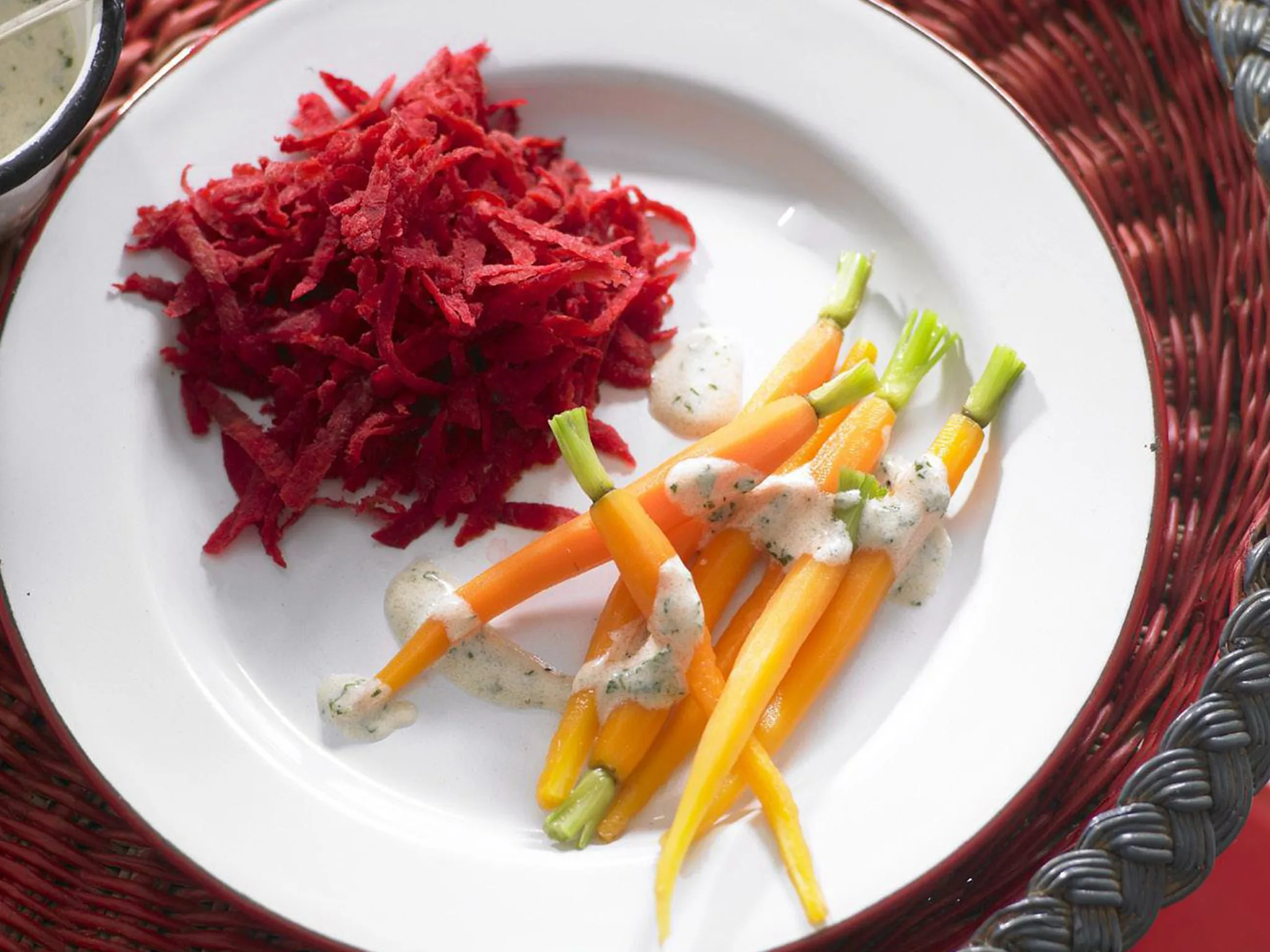 baby carrot and fresh beetroot salad