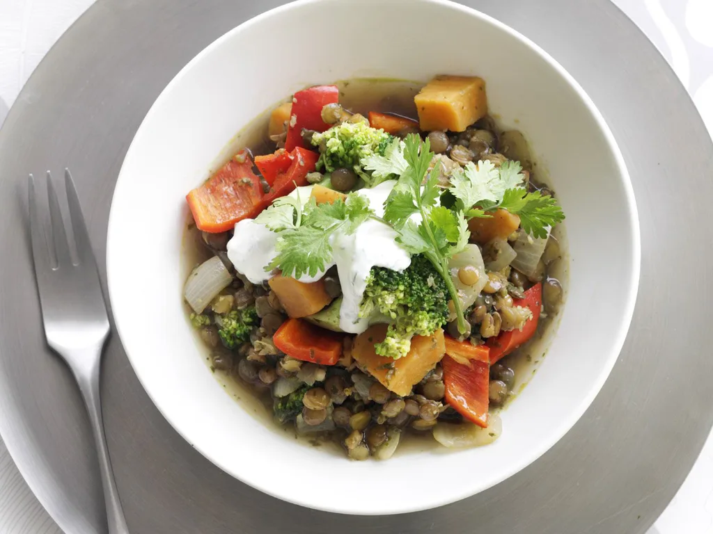 Lentil and vegetable curry