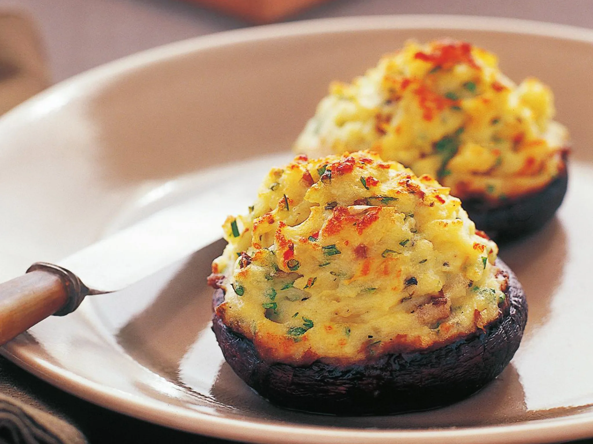 stuffed portobello mushrooms