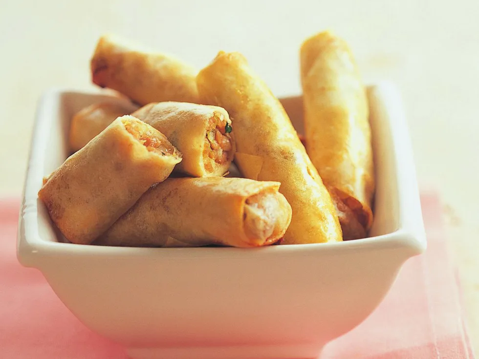 oven-baked spring rolls