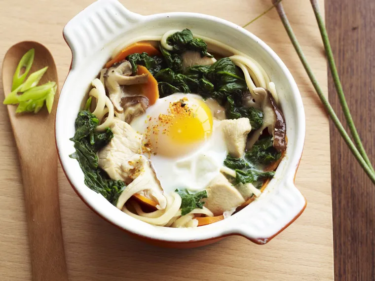 Individual udon casseroles