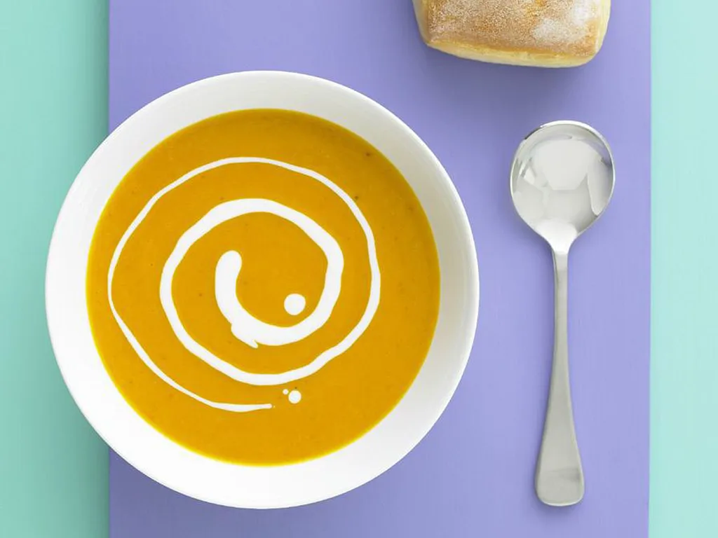 spiced pumpkin and coconut soup