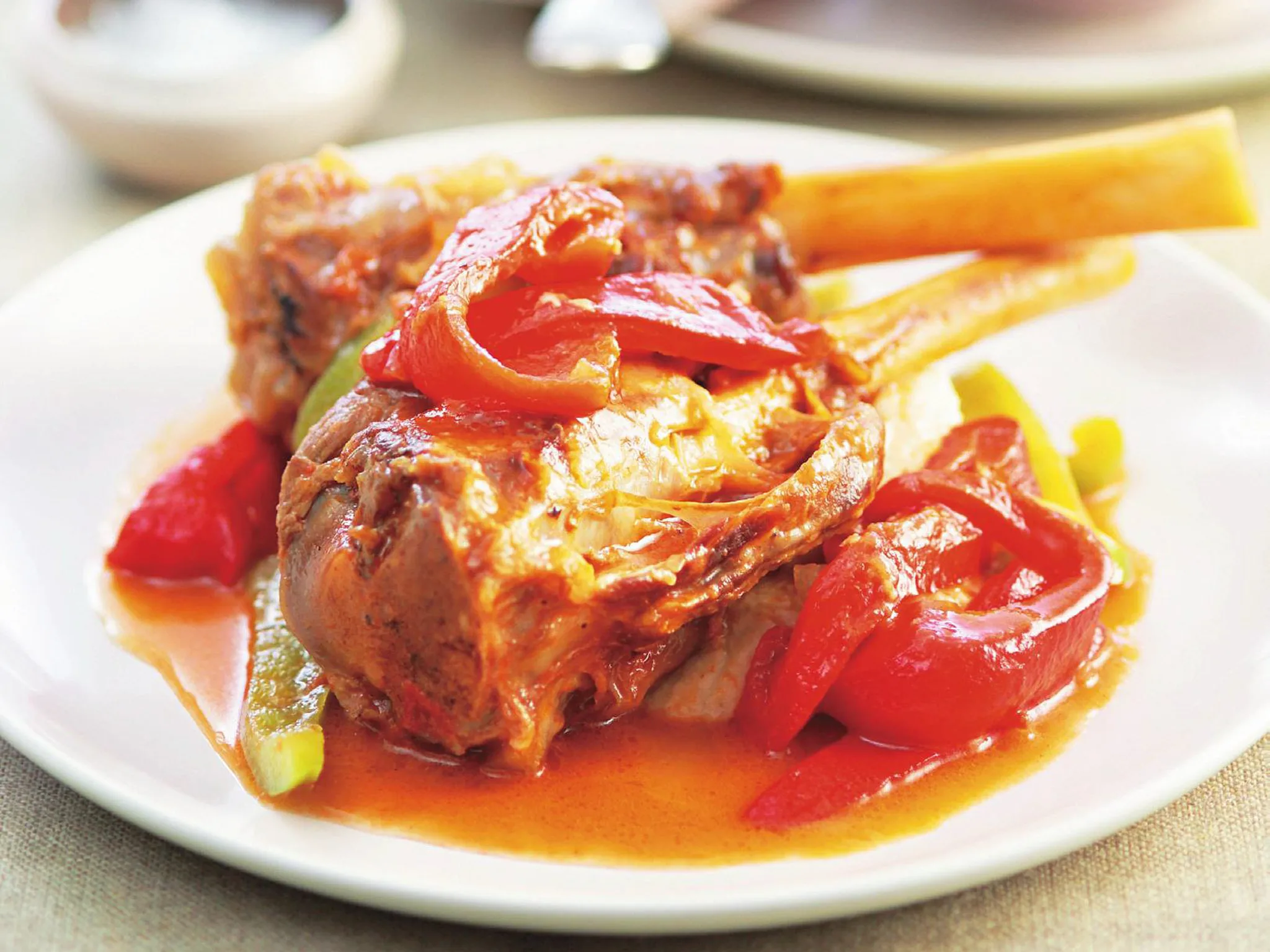 Braised lamb shanks