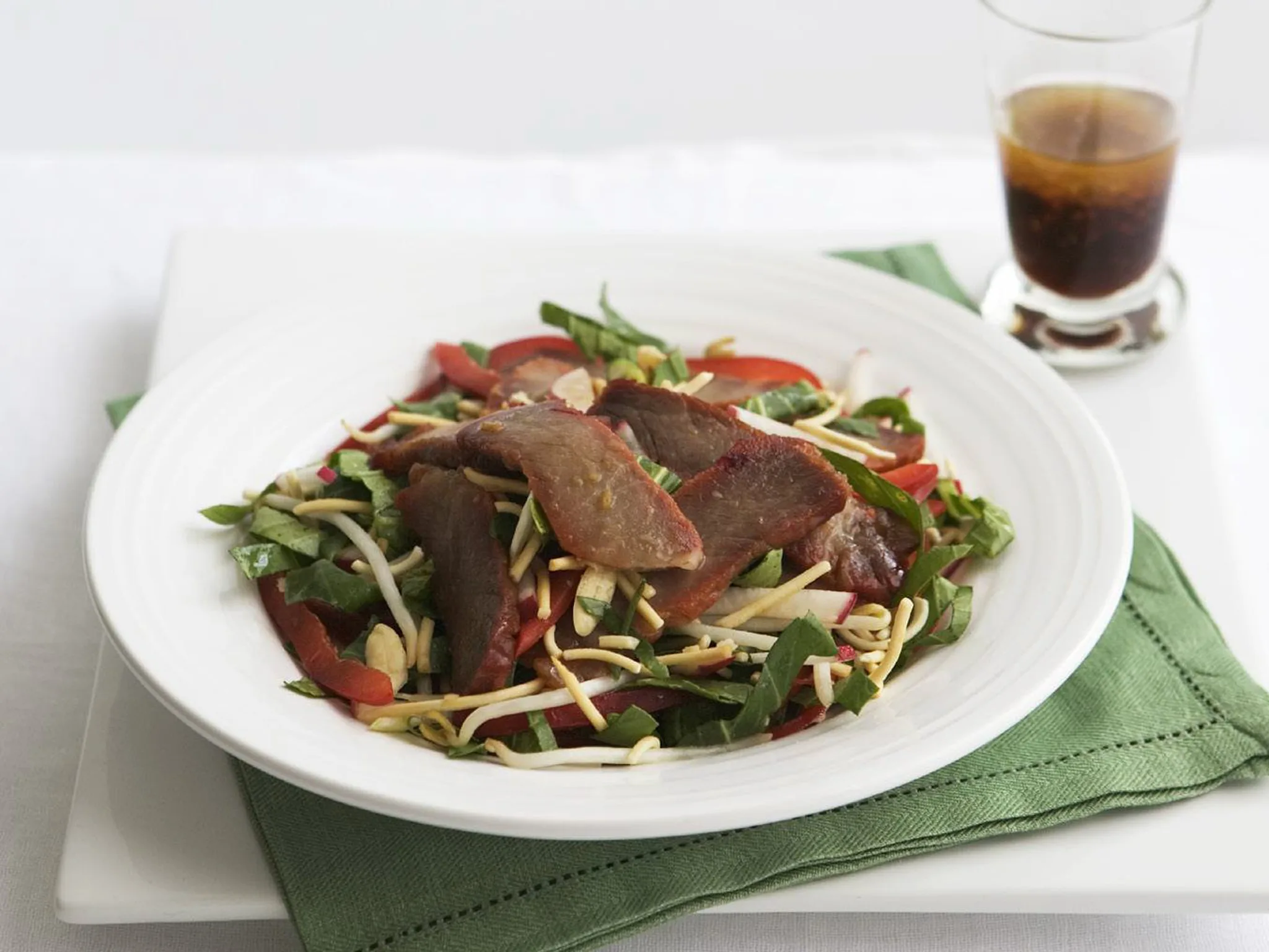 BARBECUED PORK AND CRUNCHY NOODLE SALAD