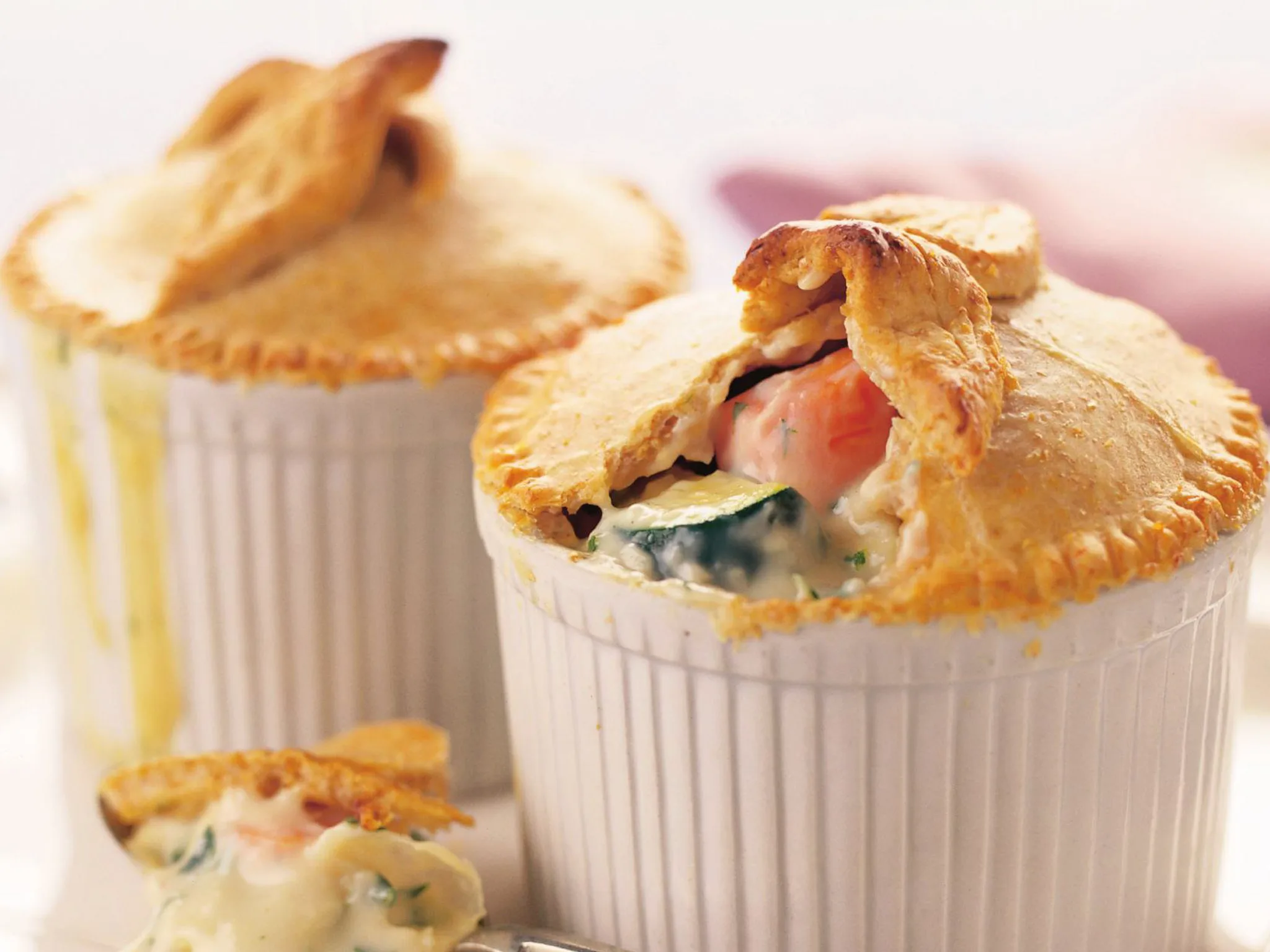 leek,zucchini and carrot pies