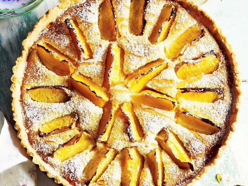 Peach & rose frangipane tart | Women's Weekly Food