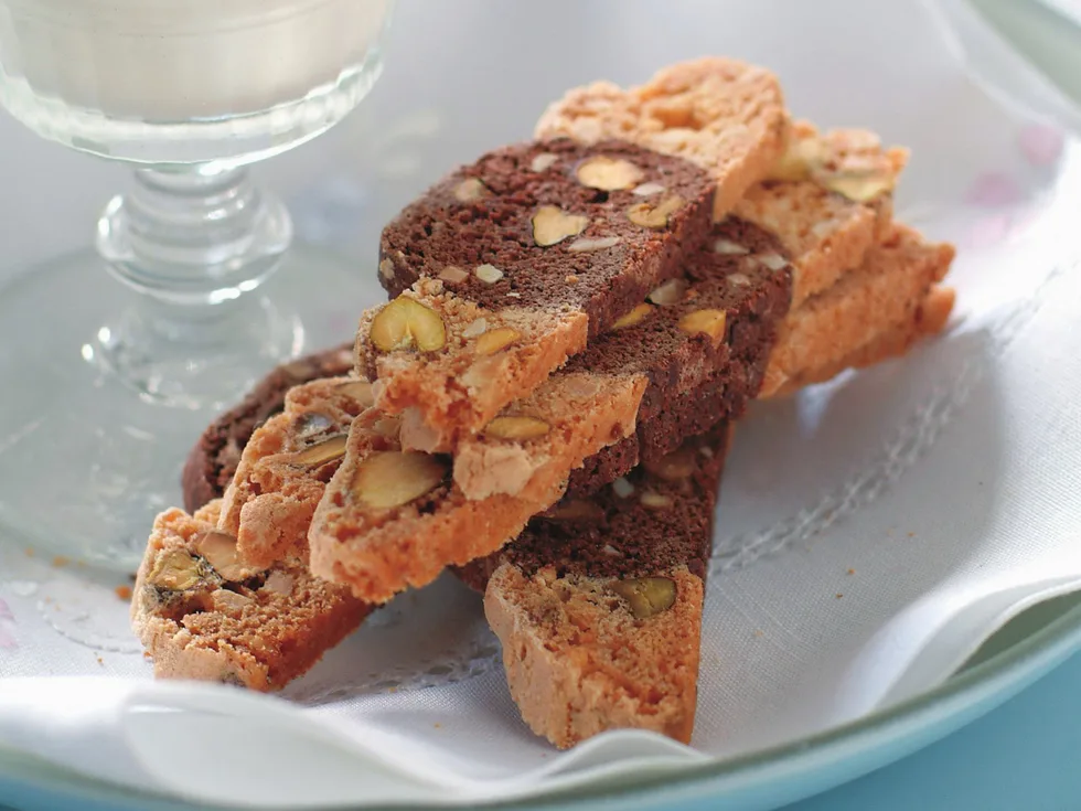 Choc nut biscotti