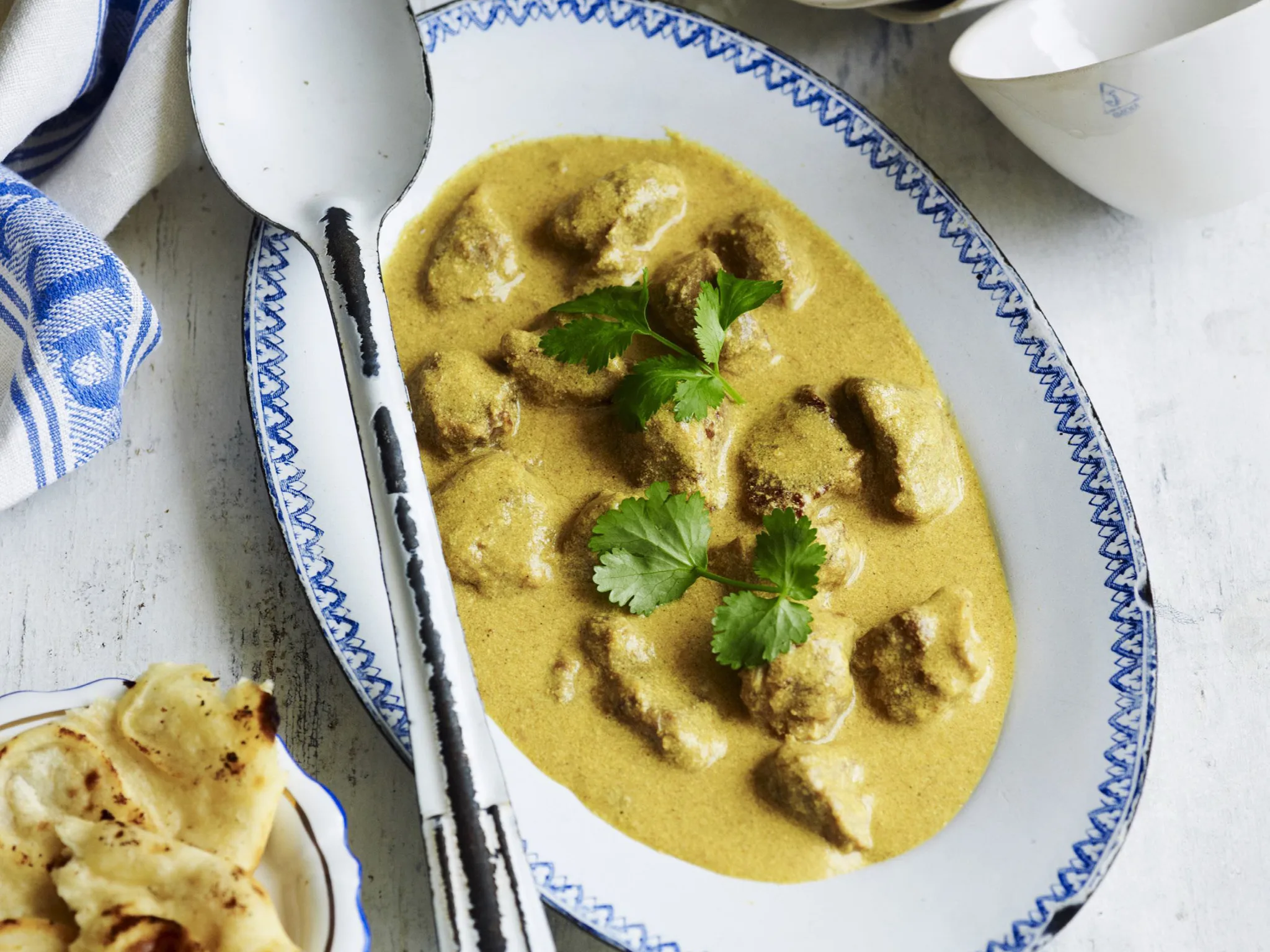 curried lamb inyogurt sauce