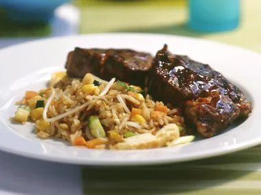 lamb with plum glaze