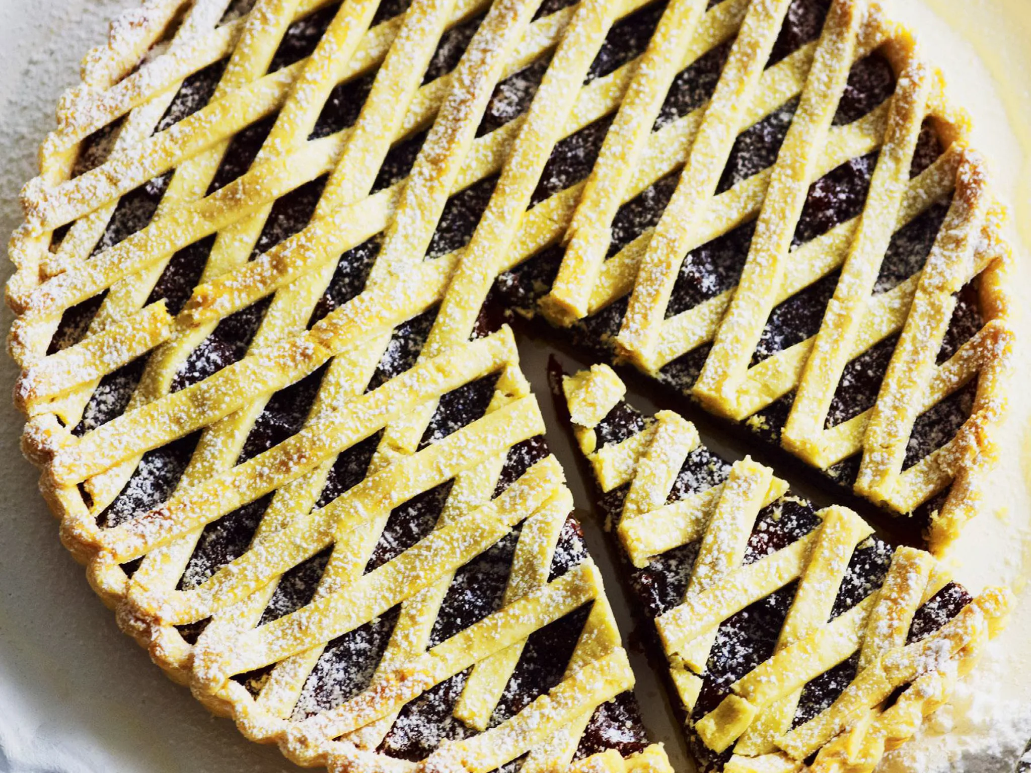 brandied apricot and prune tart